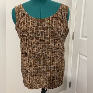 Women’s Reversible Tank Top 2 Necklines Animal Print See Meas. (?L)